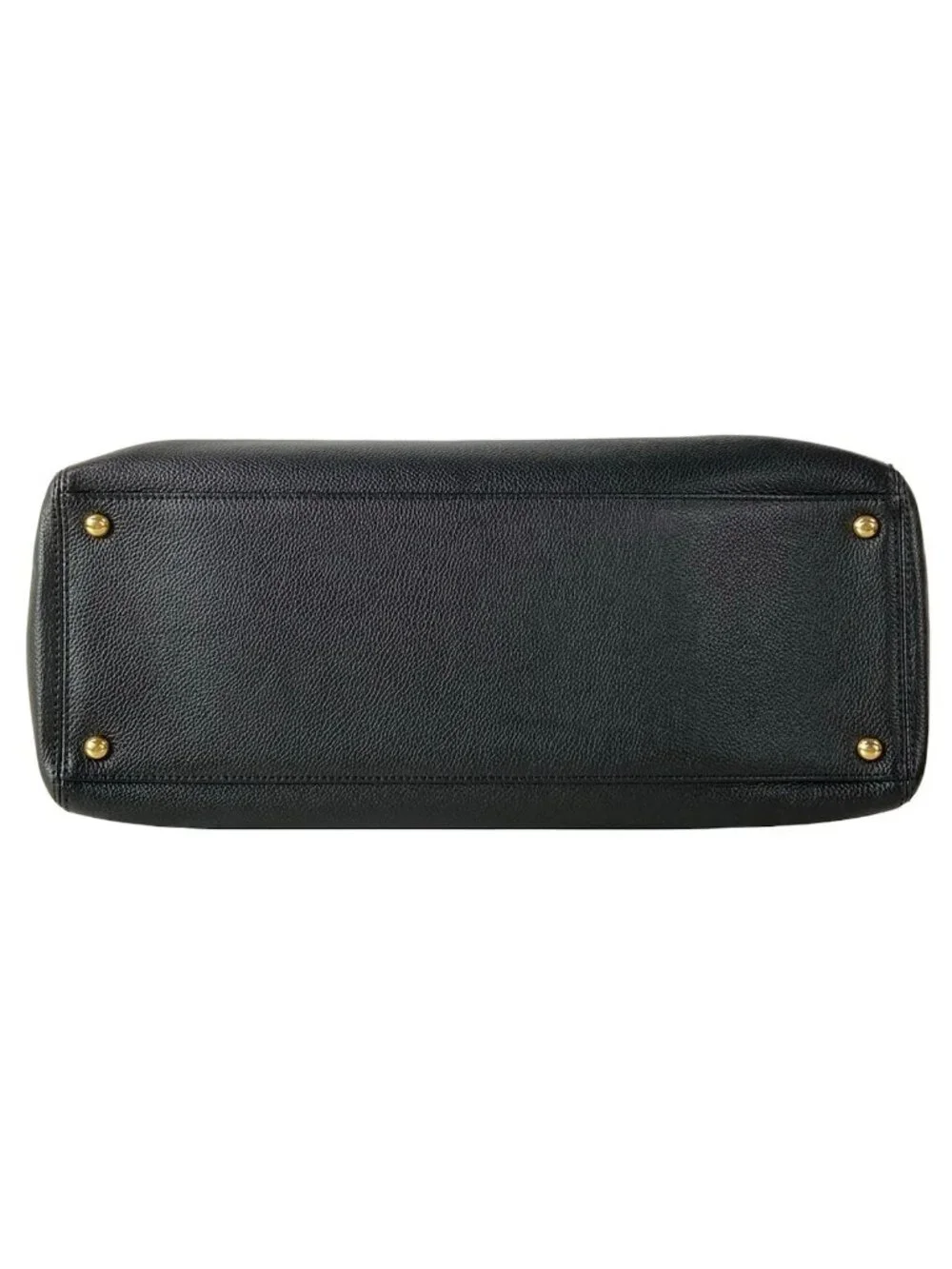 Chanel Tote Executive Line Black Gold Leather
